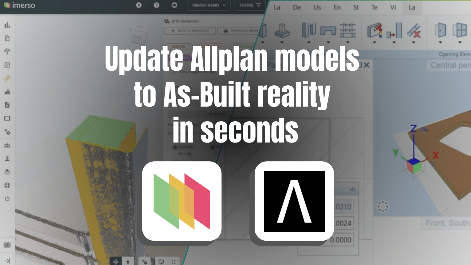 How to update Allplan models to the real site conditions?